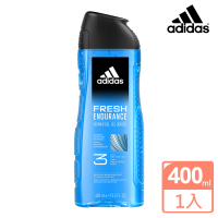 【adidas 愛迪達】三合一潔顏洗髮沐浴露-清爽長效(400ml)