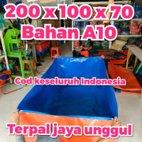 TERPAL KOLAM IKAN A10 TEBAL 200 CM X 100 CM X 70CM