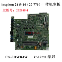 HWRJW i7-1255U For Dell Inspiron 5410 7710 AIO 202048-1 Desktop Motherboard CN-0HWRJW 0HWRJW Mainboard 100%Test