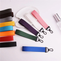 Màu Sắc rắn Đối với Phụ Nữ Ví Ribbon Túi Keyring Xe Keyring Keychain Dây Buộc Sợi Dây ruy băng Keych