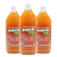 【費爾先生 Fairchilds】有機蘋果醋X3瓶(946ml/瓶)