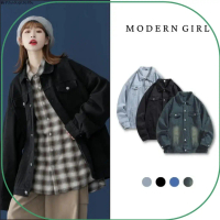 Có hàng Áo khoác jeans nam nữ form rộng phong cách  Hàn Quốc Jacket Top Modern Girl