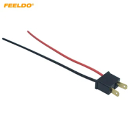 FEELDO 2Pcs Car Headlight Cable H7 Male Connector Plug Lamp Bulb Socket Automotive Wire Halogen Adapter Holder#4942