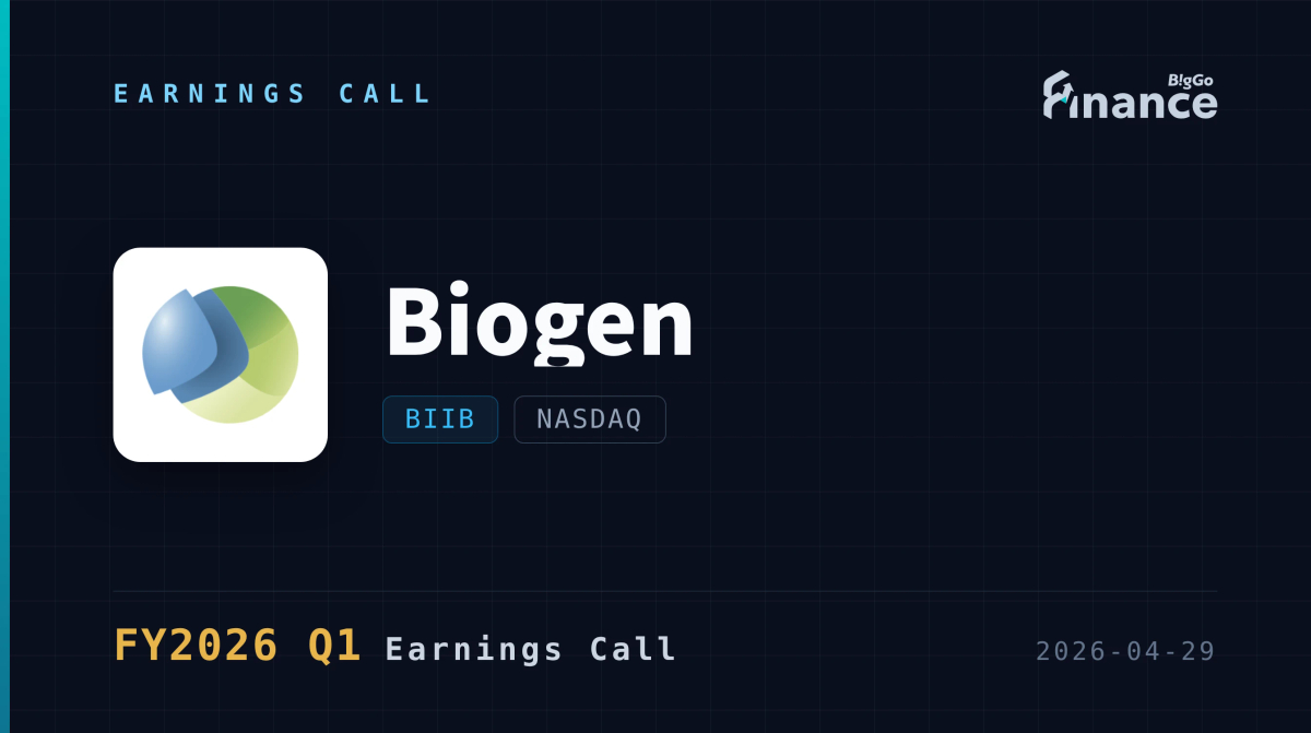 [BIIB Q1 2026 Earnings Call] Biogen Surpasses Q1 Estimates with $2.5B ...