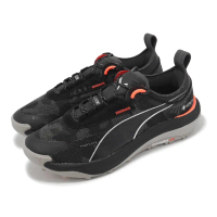 【PUMA】越野跑鞋 Voyage Nitro 3 GTX 男鞋 黑橘 防水 雙層中底 緩衝 抓地 戶外 運動鞋(377838-01)