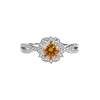 【巴黎精品】莫桑鑽戒指925純銀開口戒-1克拉D色艾莎公主女飾品6色a1dr17
