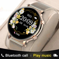 2024 New Bluetooth Call Smart Watch Women ECG+PPG Smartwatch Fashion waterproo Ladies Watch Waterproof Girl Bracelets