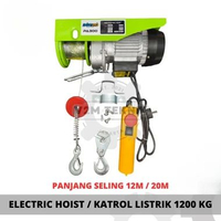 Electric Wire Rope Hoist 1200 KG / Takel Katrol Listrik 1200KG / Katrol Elektrik / Electric Hoist PA