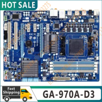 Original GA-970A-D3 Motherboard DDR3 USB 3.0 32G Gigabyte 970A 970 Desktop Mainboard 970A-D3 Boards AM3+AM3