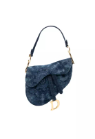 Dior 二手 Dior 牛仔紮染馬鞍包