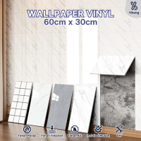 Wallpaper Dinding VYNIL 60 x 30CM Motif Marmer || VYNIL Marbel Granit || Sticker Dinding Granit || C