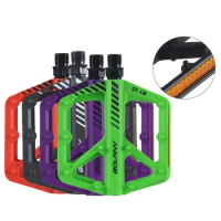 BOLANY Mountain Bike Pedals Anti-Slip Bicycle Platform Pedal DU Sealed Bearing Cycling Bearing Pedals MTB Bike Accessories