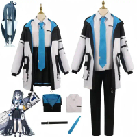 Tendou Blue High School Uniform Archive Cosplay Costume for Men Women Halloween Party