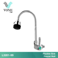 VONE Kran Cuci Piring Dapur Angsa Tembok Fleksibel L3201-99 ( VONE LITE )