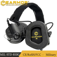EARMOR Outdoor Tactical Noise Canceling Headphones Military Police Headphones M31-Mark3 MilPro Electronic Hearing Protection
