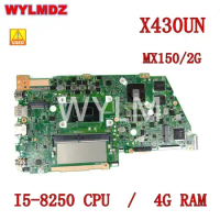 X430UN i5-8250CPU 4GB RAM MX150/2G Laptop Mainboard For Asus VivoBook S14 S430 S430U X430U A430U S4300U Motherboard