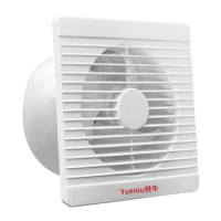 Whole-house fan 6-inch household bathroom glass window ventilator bathroom wall strong silent ultra-thin exhaust fan