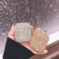 HOT Luxury 3D Bling diamonds Glitter hard case for Apple Airpods Pro 1 2 3 Wireless Bluetooth Earphone Accessories cute cover