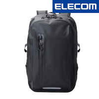 ELECOM 15.6吋適用 防水IPX6 商務後背包/電腦包/筆電包-黑