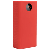 Portable Power Bank Protective Case 40000Mah Power Bank Silicone Case for Romoss Zeus Pea40 (Red)