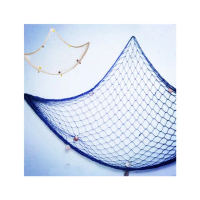 【北熊の天空】帶貝殼款 海洋風 漁網裝飾 背景牆 拍攝背景 牆面裝飾 手工編織牆飾(牆面裝飾 裝飾漁網繩)