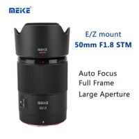 MEKE 50mm F1.8 STM Full Frame Lens For Nikon Z Sony E Z6 Z7 Z50 Z5 Z6II Z7II Z9 Camera Auto Focus Large Aperture Camera Lens