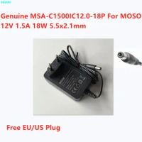 Genuine MOSO MSA-C1500IC12.0-18P-DE 12V 1.5A 18W MSA-C1500IC12.0-18P-US AC Adapter For Hikvision DVR Power Supply Charger