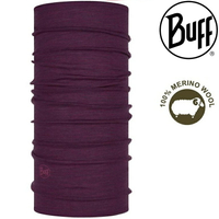 Buff 舒適條紋-美麗諾羊毛頭巾 117819-609 葡萄紫