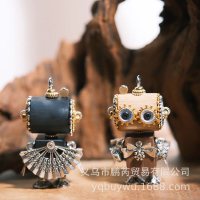 Purely Handmade Export Cross-Border Wooden Steampunk Robot Warm-Up Team Building DIY Material Kit Pe