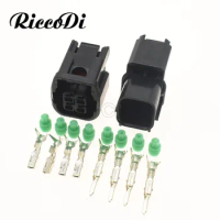 1-20 Sets 4Pin Waterproof Connector LED Headlight Speaker Socket for Honda Civic Odyssey XRV VEZEL Plug 6181-6783 6189-7409