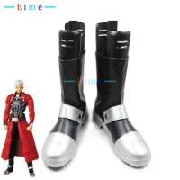 Game Fate Stay Night Archer Emiya Shirou Cosplay Shoes PU Leather Shoes Halloween Carnival Boots Cosplay Props Custom Made
