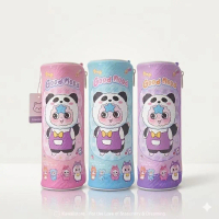 PVN475✨ TÚI BÚT VẢI BABY THREE PANDA – GOOD MOOD SIÊU DỄ THƯƠNG ✨