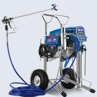 Stronger Power Two Wheel Machine With Brushless Motor Spray Gun 3800W 5.0 L Airless Paint Sprayer 1095 Electric Painting Machine