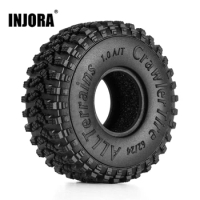 INJORA 62*24mm S4 All Terrain 1.0 Wheel Tires for 1/18 1/24 RC Crawler Car Axial SCX24 FCX24 Enduro24 AX24 (T2450)