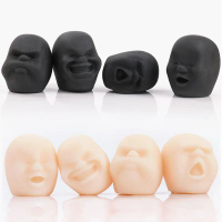 Creative Stress Relieving Pranking Toys Human Face Stress relieving Venting Dolls Boring O2W0