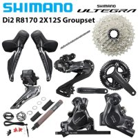 SHIMANO ULTEGRA Di2 R8170 2x12 Speed Groupset Hydraulic Disc Brake DUAL CONTROL LEVER R8101 Crankset R8150 Rear Front Derailleur