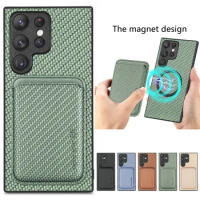 Magnetic 2IN1 Detachable Card Wallet Case for Samsung Galaxy S23 Ultra S22 S21 S20 FE Note 20 S10 24 S 23 S24 Plus Leather Cover