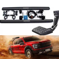 Fits for Ford F-150 Series 2022-2024 Deployable Electric Running Board Nerf Bar