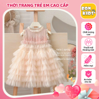 Váy Đầm Tiểu Thư Nhiều Tầng Bồng BonKids Váy Voan Cho Bé Gái