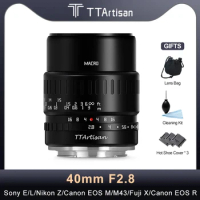 TTArtisan 40mm F2.8 APS-C Macro Lens Manual Focus For Canon M50 Mark II Fuji XT3 Camera Fujifilm XT3 Sony A7 Nikon Z
