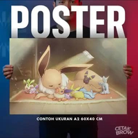 Poster Pokemon Custom Artpaper Dekorasi Kamar Anime Pikachu Charizard Hiasan Dinding Aesthetic A1 90