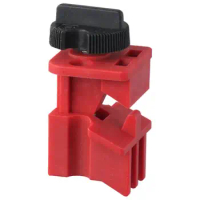 ABS Circuit Breaker Lockout Durable Red Small Lockout Tagout Breaker Lock Tagout Breaker Box Lock Industrial Safety