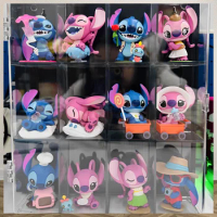Disney Stitch Blind Box Stitch Anime Figures Stich Kawaii Doll Mystery Box Date Series Random Box Birthday Gifts Toys