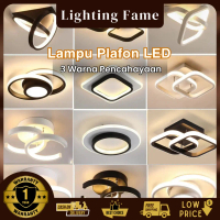 New LIGHTING FAMEGARANSI 1 TAHUNLampu Plafon Lampu Hias Plafon LED Plafon Ruang Tamu 3 Warna Lampu C