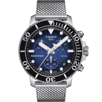【TISSOT 天梭 官方授權】Seastar 海星300米潛水石英錶 手錶 畢業禮物 慶端午 包粽(T1204171104102)