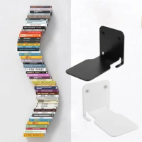 Invisible Floating Bookshelf Floating Book Organizer Wall Indoor Storage Accessories Suit Heavy Duty Metal Shelves For Books New