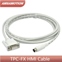 TPC-FX Programming Cable Suitable for MCGS TPC Series HMI connect to MItsubishi FX/1N/2N/1S/0N/3U PLC Controllers RS232