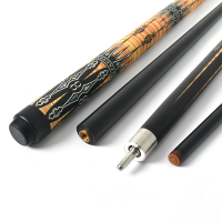 Top fiberglass pool cue 10mm big head nine-ball cue 1/2 split black eight-ball pool cue