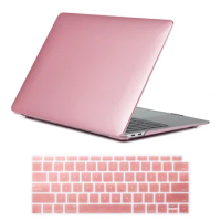 Case for Apple Macbook Air 11/13 Inch/Pro 13/15/16/12 Rubberized Matte Rose Gold Laptop Cover Hard Shell + US Keyboard Skin