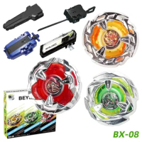 Beyblade metal fusion burst gyroscope X series BX-08 three in one gyroscope with transmitter handle color box toy set